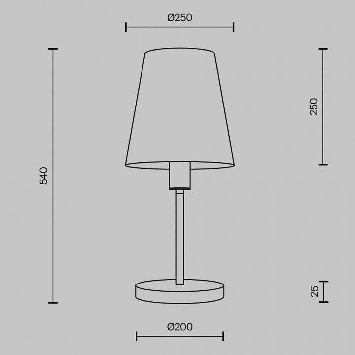 Настольная лампа декоративная Maytoni Лира MOD483TL-01BS