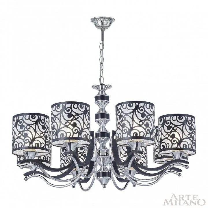 Подвесная люстра Arte Milano Florentia-4957 304957/8 Bk/Ni