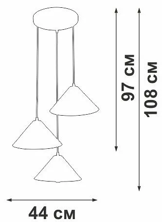 Подвесной светильник Vitaluce V3093 V3093-1/3S