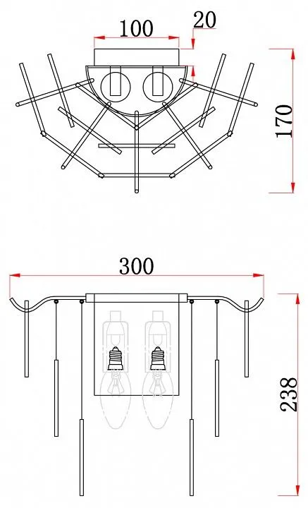 Бра Freya Порто FR5104WL-02N