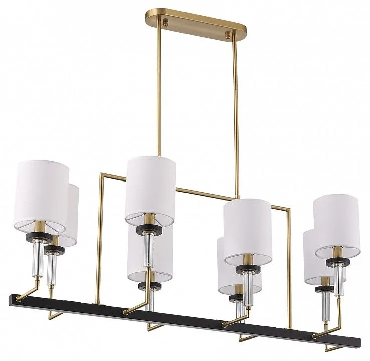 Люстра на штанге ST-Luce BLACK+BRASS SL1404.338.08