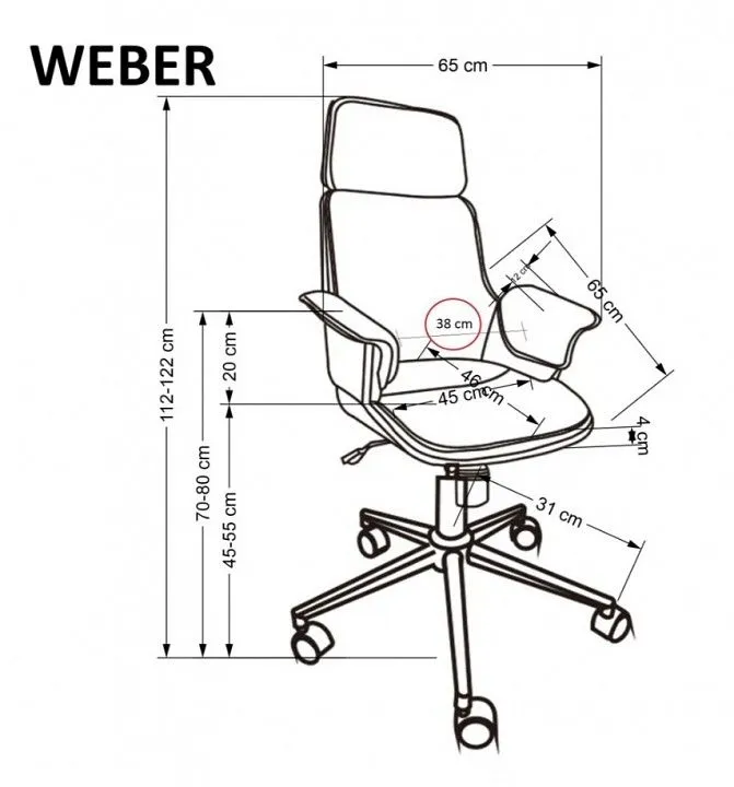 Кресло компьютерное Weber Compact