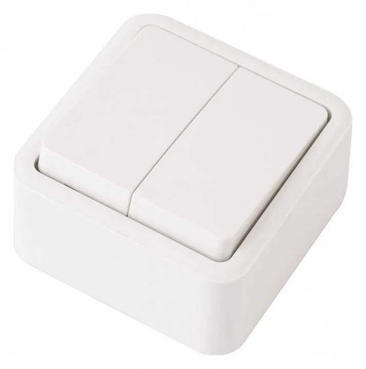 Выключатель проходной двухклавишный Arte Milano 310 310.32-2.white