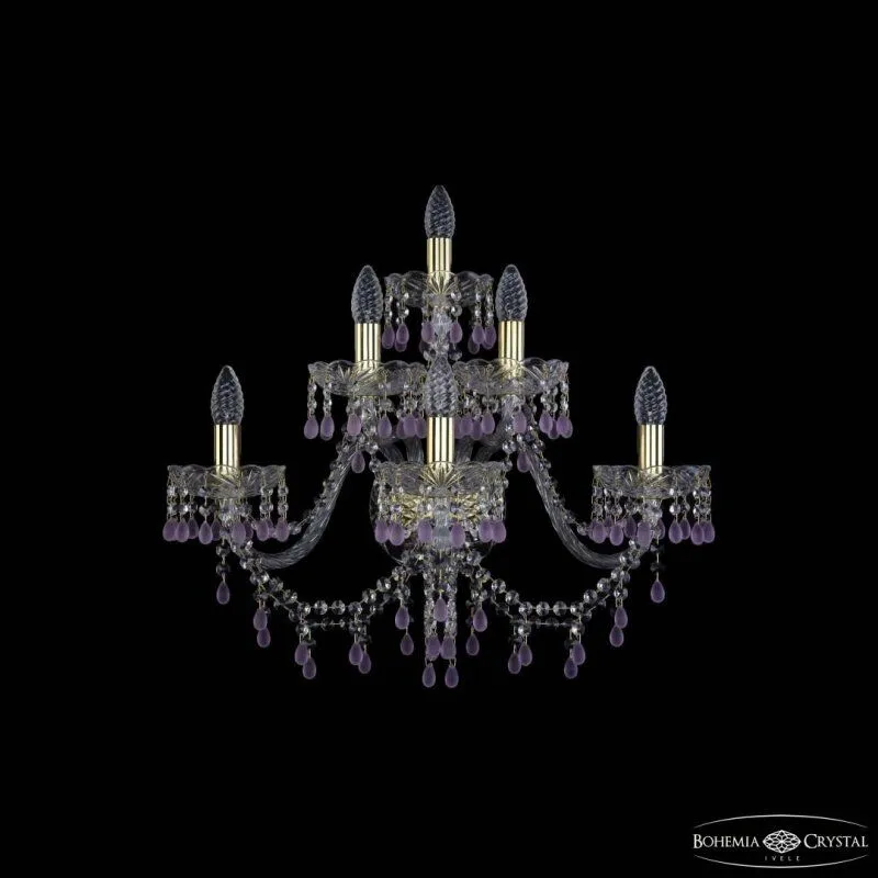 Бра Bohemia Ivele Crystal 1410 1410B/3+2+1/240/XL G V7010