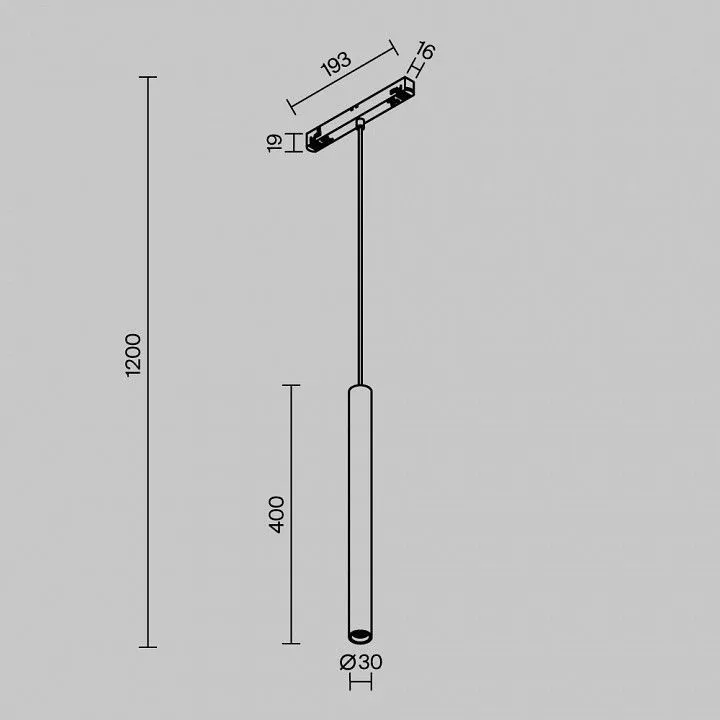 Подвесной светильник Maytoni Technical Фокус TR226-4-5WTW-M-DSZ-W