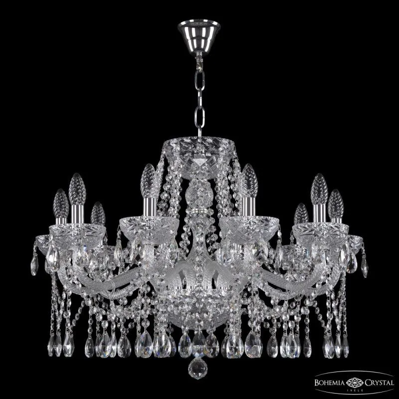 Подвесная люстра Bohemia Ivele Crystal 5413 5413/10/240 Ni Clear/M-1F