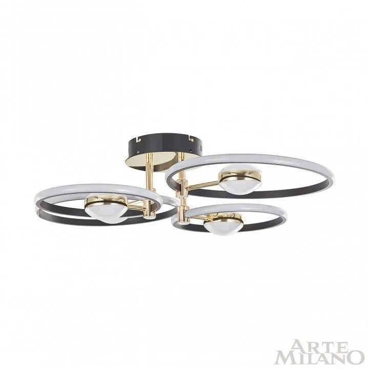 Потолочная люстра Arte Milano Ferrara-76140 276140/4+4 BK/GD