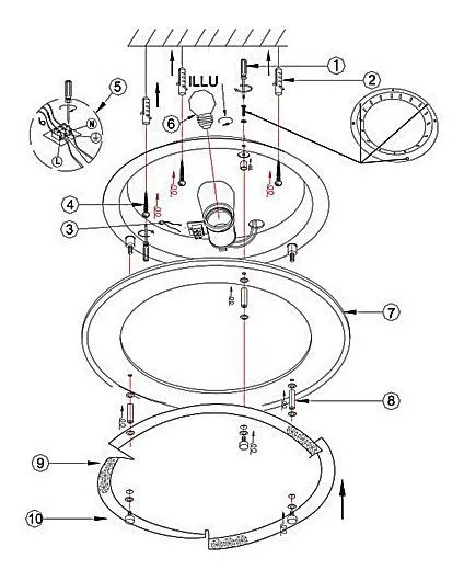 Накладной светильник Globo Armena I 48083