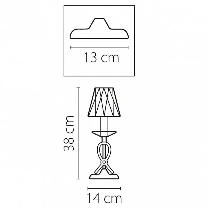 Настольная лампа декоративная Lightstar Riccio 705914