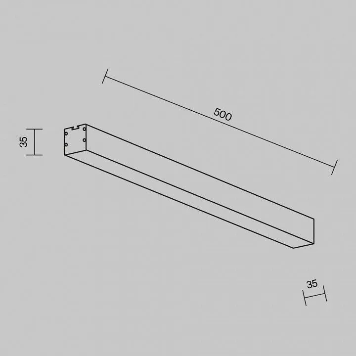 Накладной светильник Maytoni Technical Накладные линейные светильники LL311010