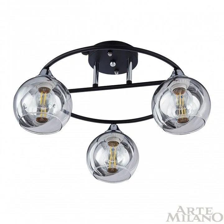 Потолочная люстра Arte Milano AMALFI-322403 322403/3 BK+CR