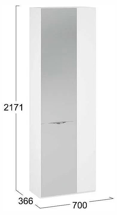 Шкаф платяной Глосс СМ-319.07.017