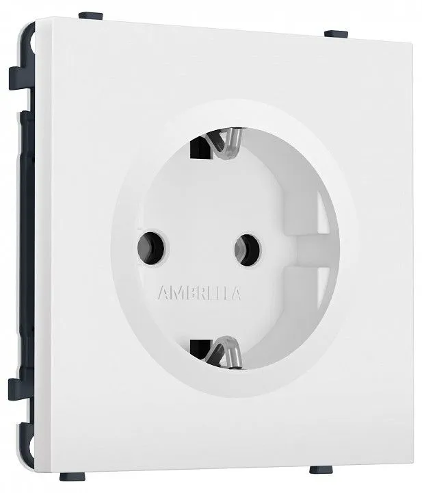 Розетка с заземлением, без рамки Ambrella Volt MS MS826010