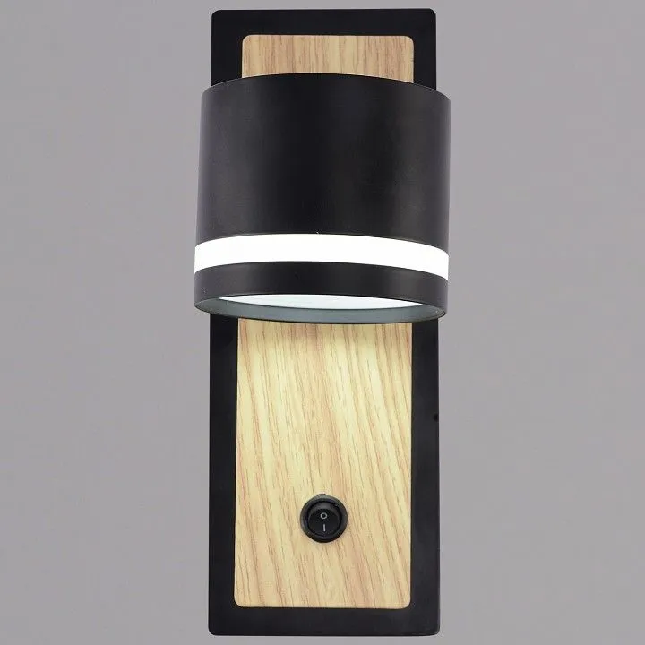 Бра Reluce 22540 22540-0.2-01 BK+WOOD