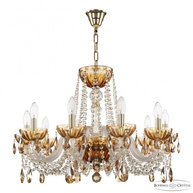 Подвесная люстра Bohemia Ivele Crystal 5402 5402/10/240 G Amber/M-1H K721