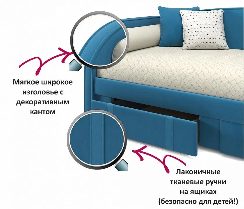 Кровать односпальная Elda 2000x900 c матрасом PROMO B COCOS