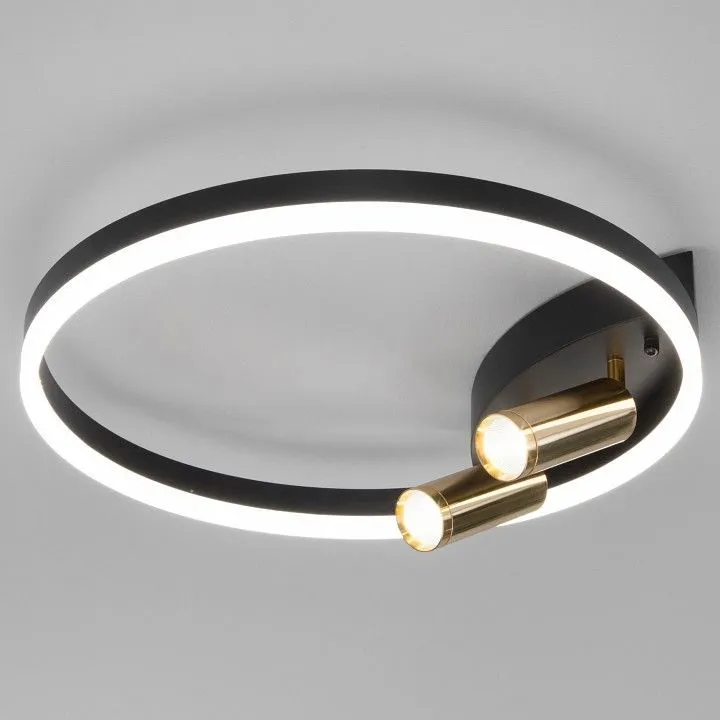 Накладной светильник Eurosvet Luminari 90247/3 черный/золото Smart Накладной светильник Eurosvet Luminari 90247/3 черный/золото Smart