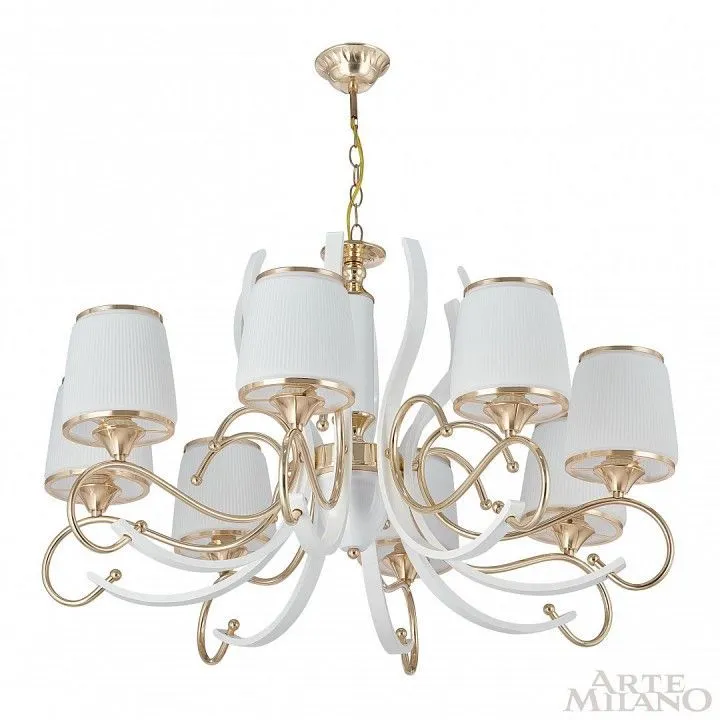 Подвесная люстра Arte Milano Florentia-3857 303857/8 Wh/Gd