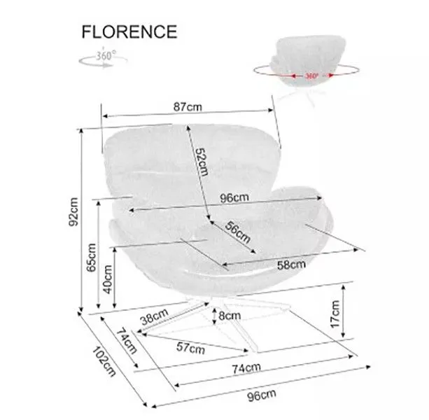 Кресло Florence Raven