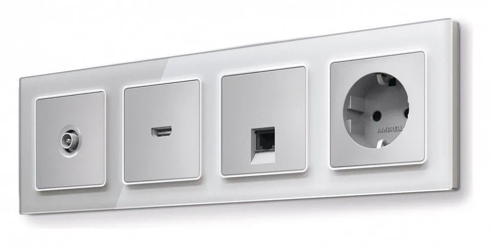 Рамка на 4 поста Ambrella Volt ALFA AF330404