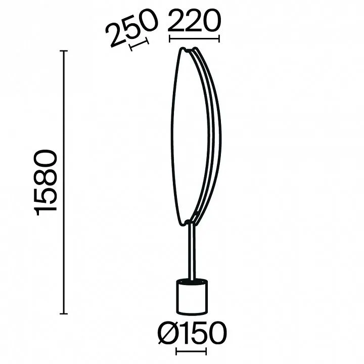Торшер Maytoni Бриз MOD281FL-L33BS3K