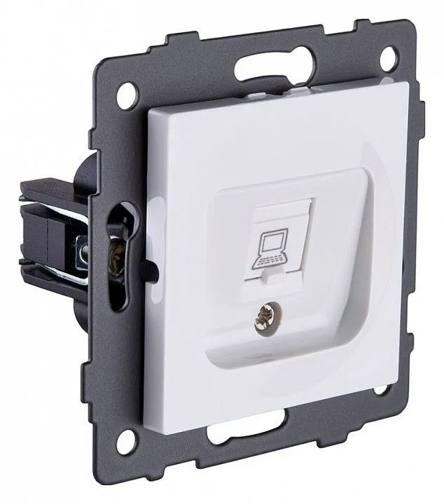 Розетка Ethernet RJ-45 без рамки Kollinger  REA-018WH