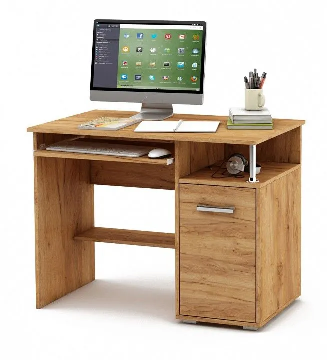 Стол компьютерный ВМФ Амбер-1 КСАМ-1К-ДЗ Стол компьютерный ВМФ Амбер-1 КСАМ-1К-ДЗ