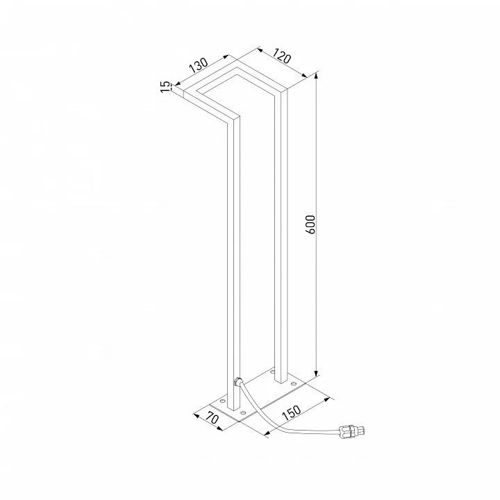 Наземный низкий светильник Elektrostandard Stels 35180/S