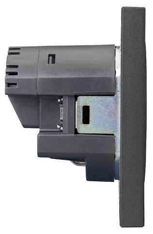 Розетка с заземлением и со шторкой и 2хUSB, без рамки Kranz STRONG KR-78-0704-6