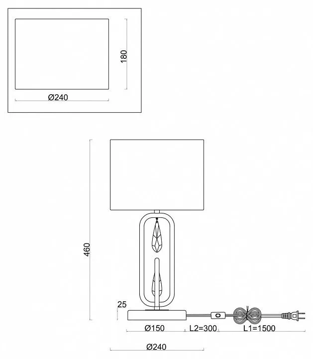 Настольная лампа декоративная Freya Берег реки FR1007TL-01BS
