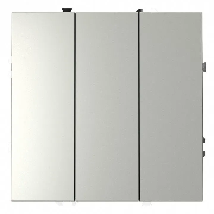 Выключатель трехклавишный без рамки Voltum S70 VLS030105