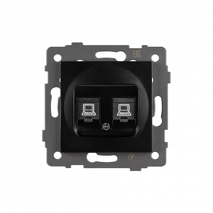 Розетка двойная RJ-12 и Ethernet RJ-45, без рамки Arlight SCT 049853