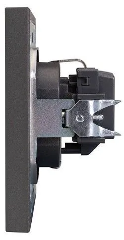 Розетка с заземлением и со шторкой, без рамки Kranz STRONG KR-78-0701-6