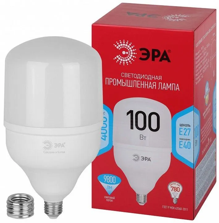 Лампа светодиодная Эра  E27, E40 100Вт 4000K LED POWER T140-100W-4000-E27/E40 R
