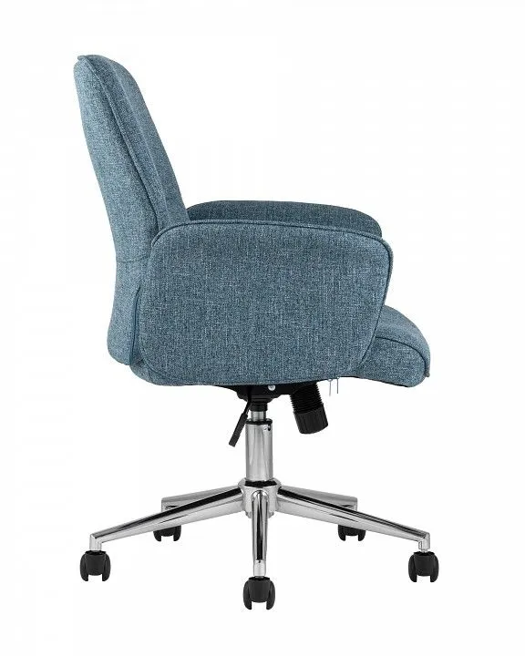 Кресло компьютерное Stool Group Simona THOMASINA TWEED BLUE, УТ000003615 Кресло компьютерное Stool Group Simona THOMASINA TWEED BLUE, УТ000003615