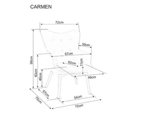 Кресло Carmen Raven 7