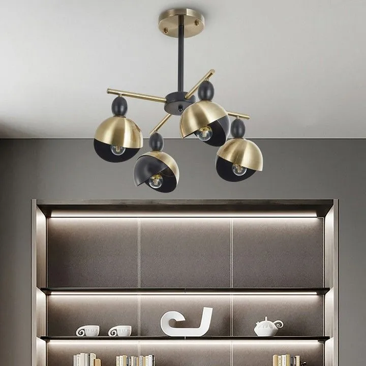 Люстра на штанге Arte Milano Neapolis-71307 271307/4 BK/GD Люстра на штанге Arte Milano Neapolis-71307 271307/4 BK/GD