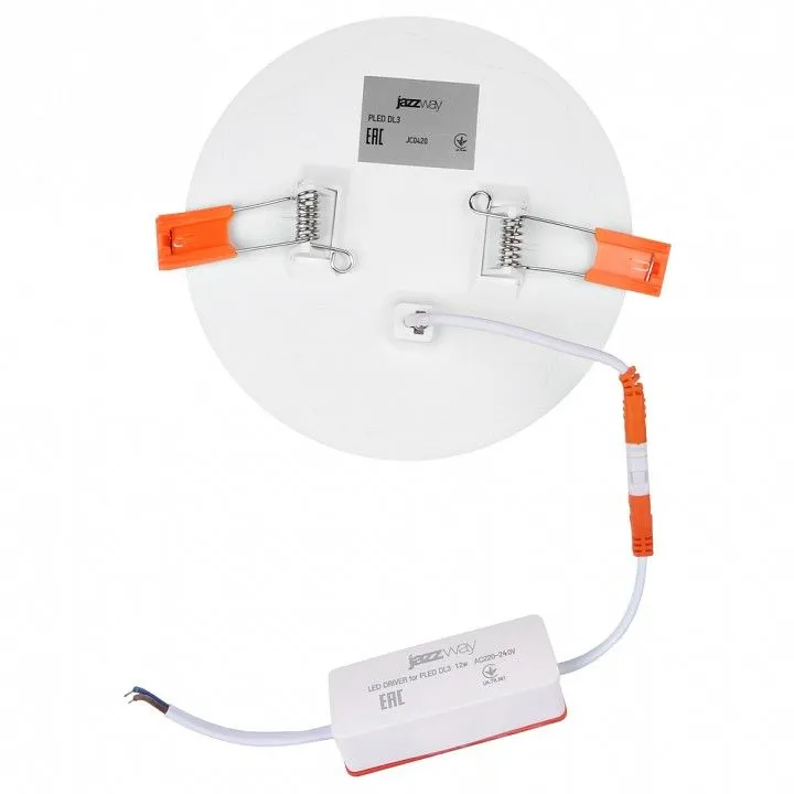 Встраиваемый светильник Jazzway  PLED DL3 18w 6500K IP20 WH