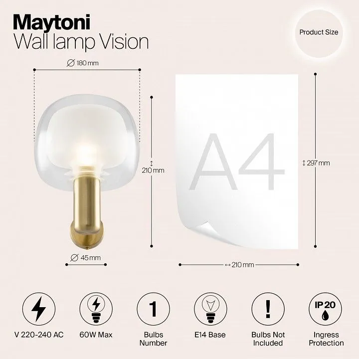 Бра Maytoni Видение MOD411WL-01G
