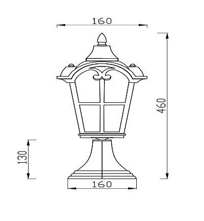 Наземный низкий светильник Maytoni Outdoor Albion O413FL-01BZ