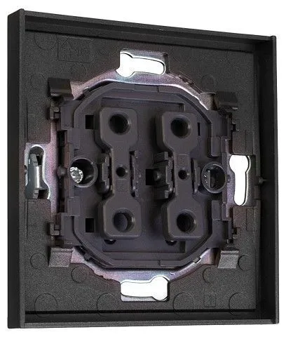 Выключатель двухклавишный без рамки Kranz STRONG KR-78-0706-6