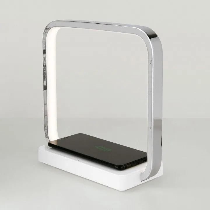 Настольная лампа офисная Eurosvet Frame 80502/1 хром Настольная лампа офисная Eurosvet Frame 80502/1 хром