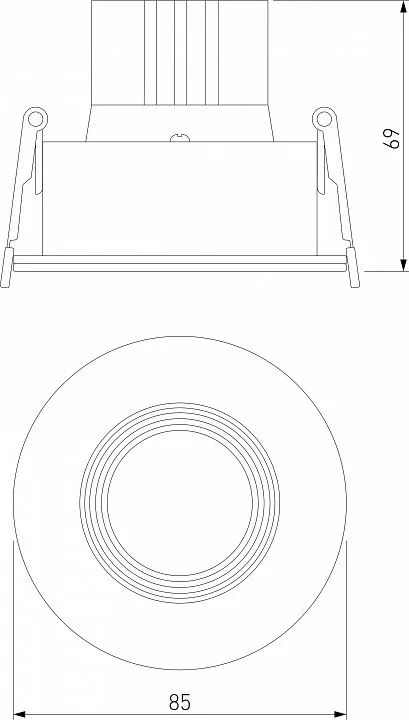 Встраиваемый светильник Elektrostandard Artis a066136