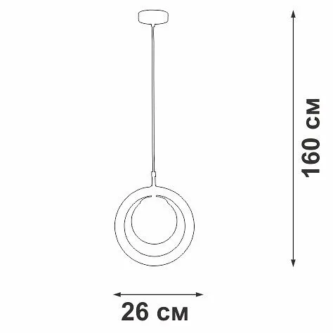 Подвесной светильник Vitaluce V29550 V29550-8/1S
