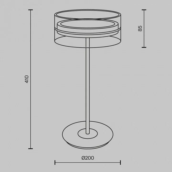Настольная лампа декоративная Maytoni Дресс-код MOD348TL-L14BBS3K