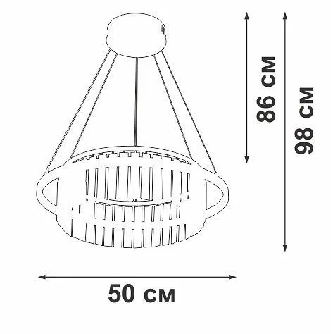 Подвесная люстра Vitaluce V54010 V54010-0/1S