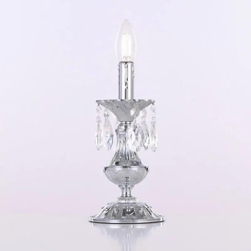 Настольная лампа декоративная Bohemia Ivele Crystal AL77 AL77200L/1-25 Ni