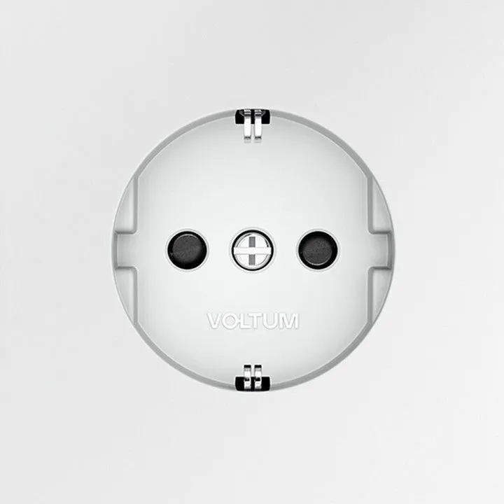 Розетка с заземлением и со шторкой, без рамки Voltum S70 VLS040202