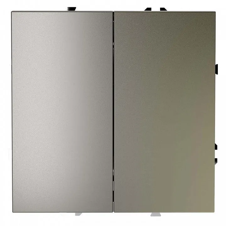 Переключатель перекрестный двухклавишный без рамки Voltum S70 VLS020504