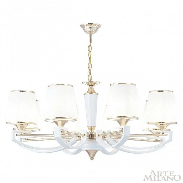 Подвесная люстра Arte Milano Florentia-2457 302457/8 Wh/Gd